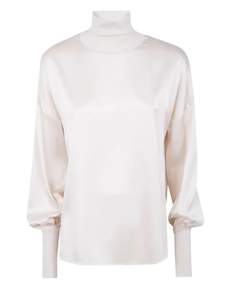 D.EXTERIOR Bluse mit Rollkragen - Nude Nude