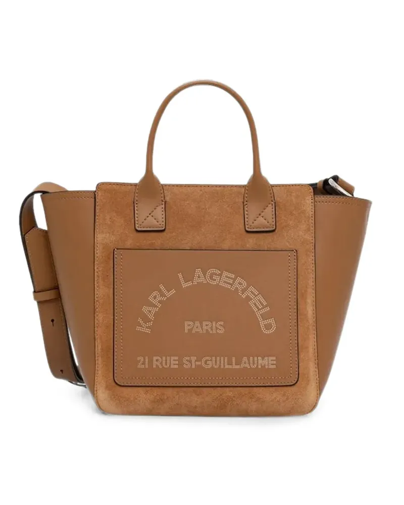 Karl Lagerfeld Kleiner K/Daily Tote Bag mit Logo - Braun Braun