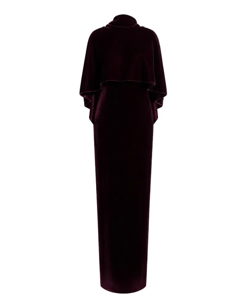 Alberta Ferretti Maxikleid mit Cape - Violett Violett
