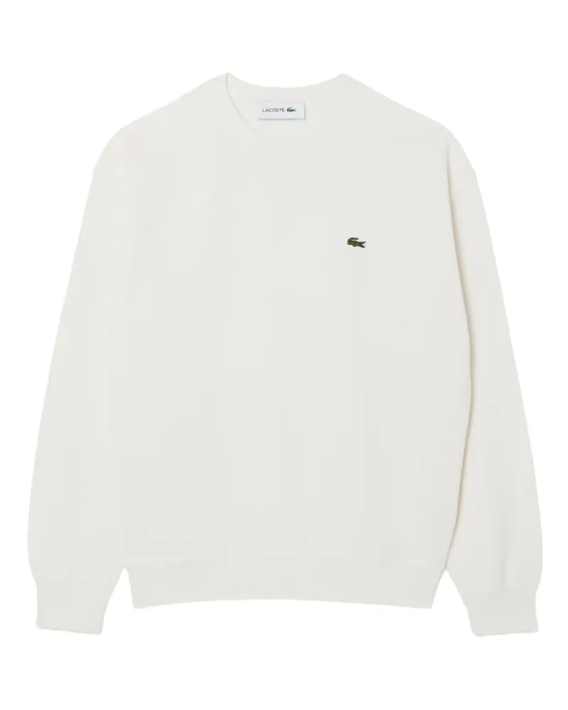Lacoste Pullover mit Logo-Patch - Weiß Weiß
