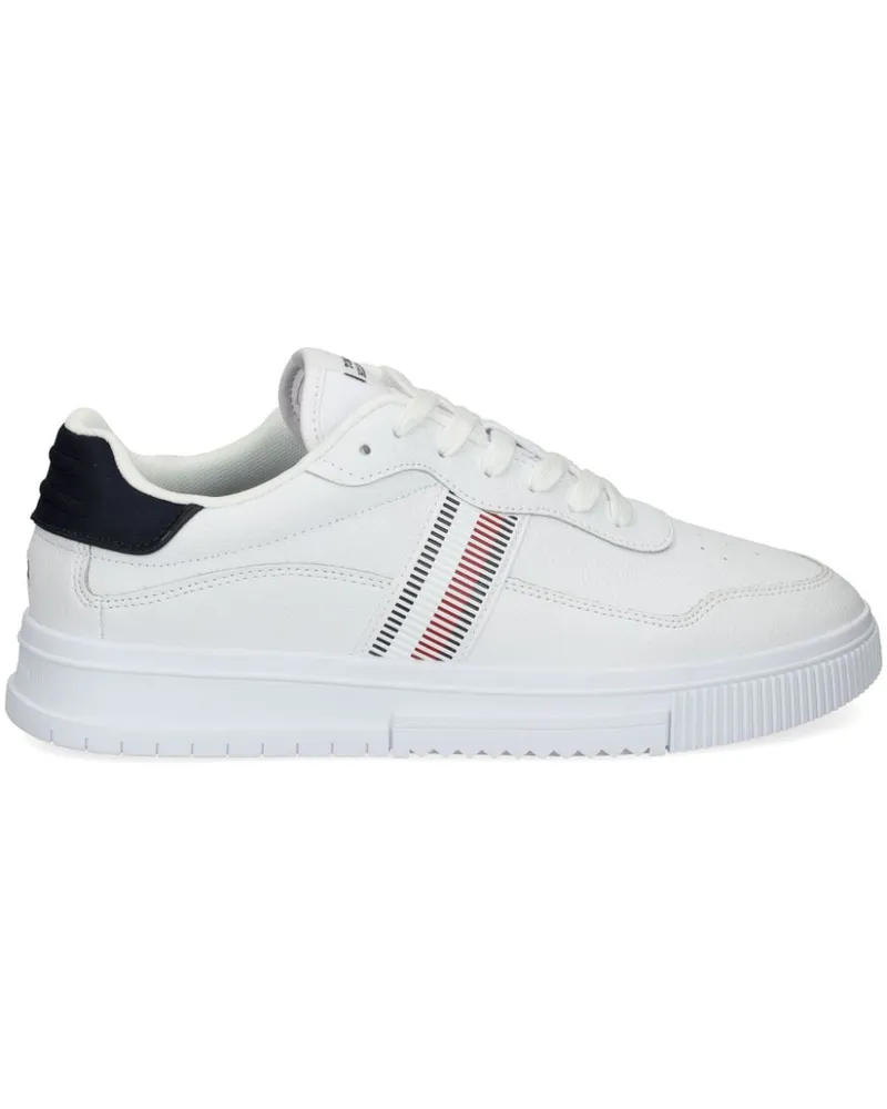 Tommy Hilfiger Sneakers mit Kontrastschnürung - Weiß Weiß
