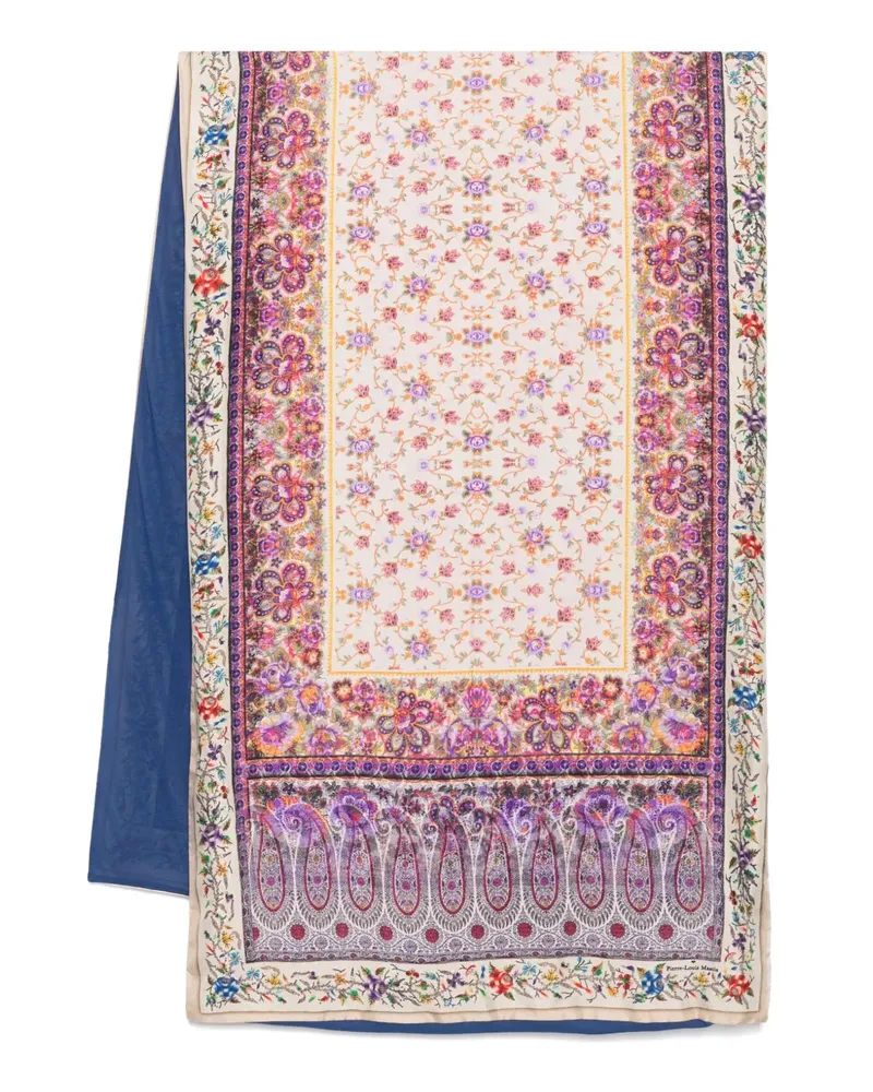 Pierre-Louis Mascia Schal mit Paisley-Motiv - Violett Violett