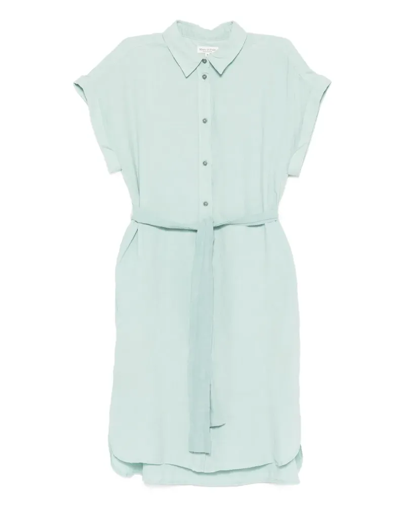 Marc O'Polo Kurzes Hemdkleid mit Gürtel - Grün Grün