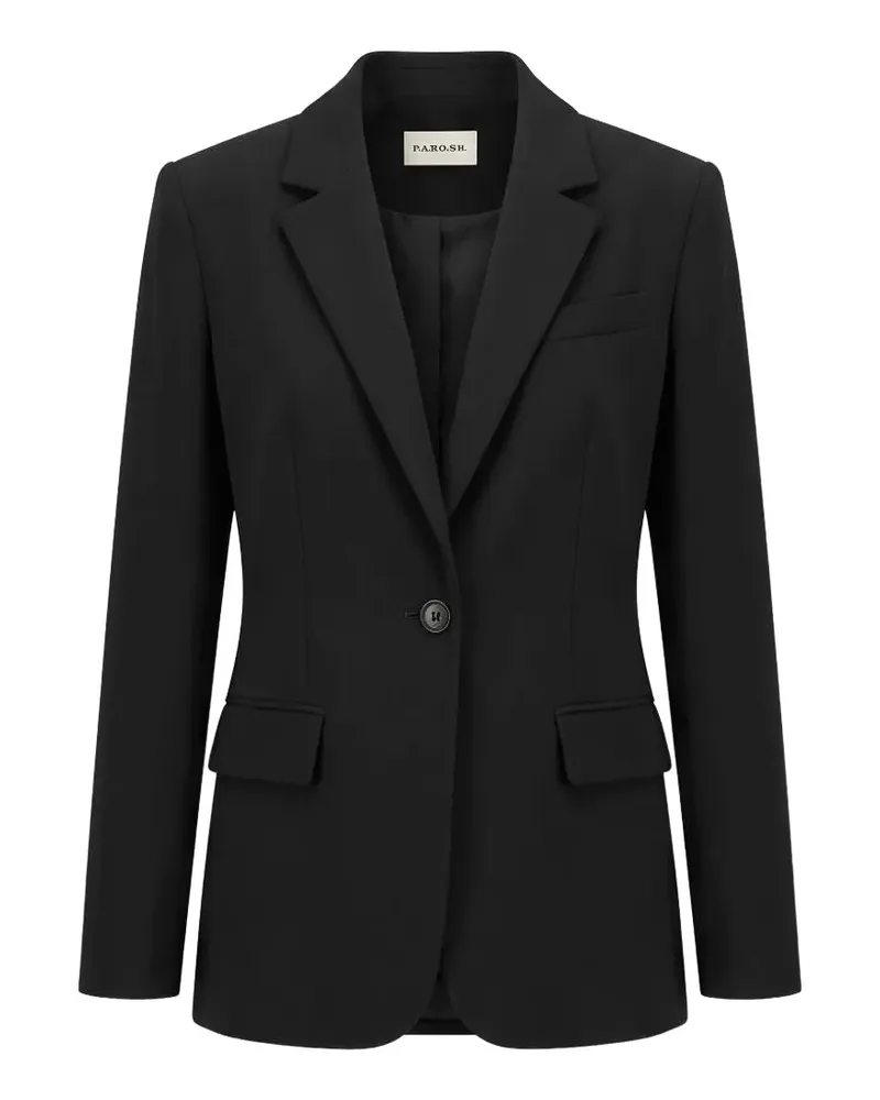 P.A.R.O.S.H. P.A.R.O H. single-breasted notched-lapels blazer - Schwarz Schwarz