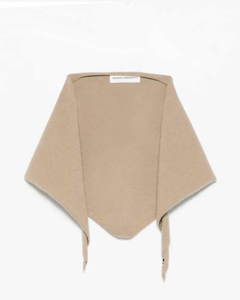 extreme cashmere Bandana-Schal mit Schleifenverschluss - Nude Nude