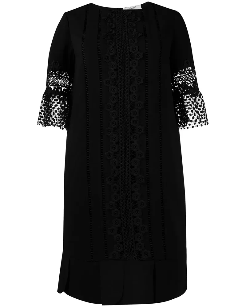 Blumarine Kleid mit Lochstickerei - Schwarz Schwarz