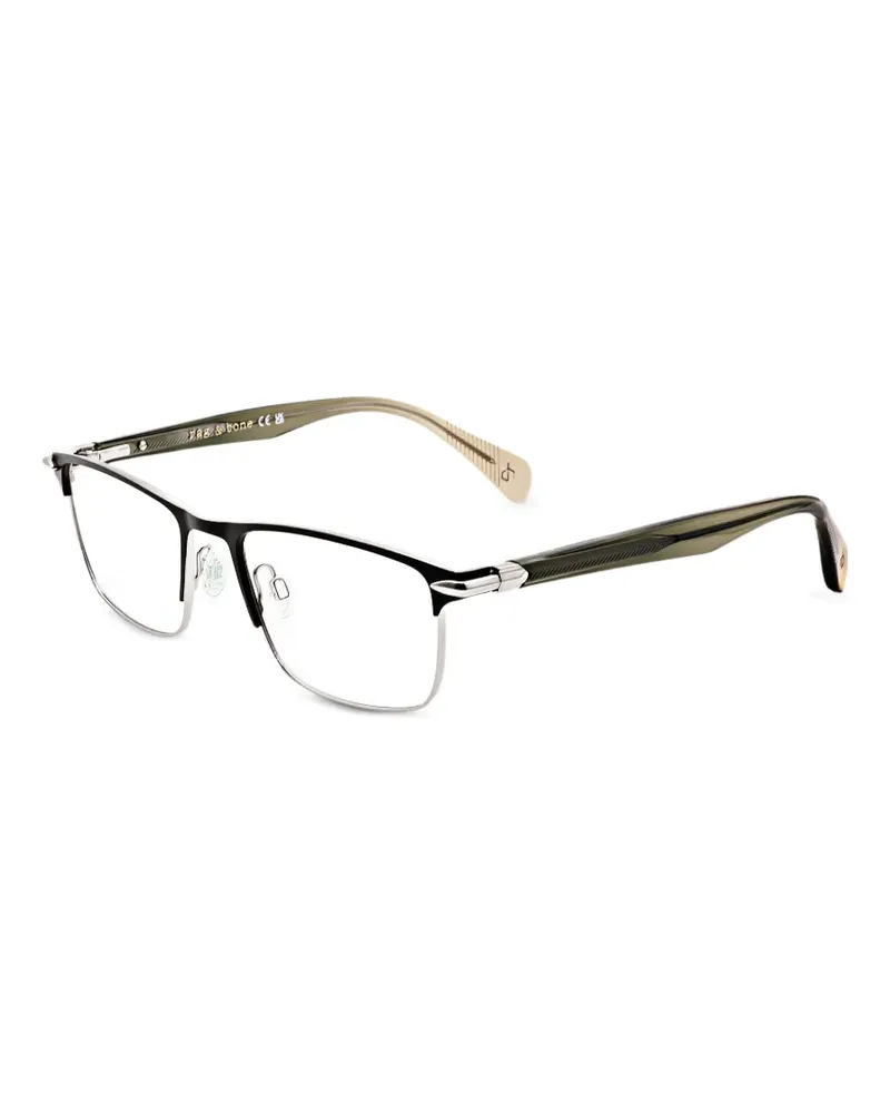 Rag & Bone Brille mit eckigem Gestell - Schwarz Schwarz
