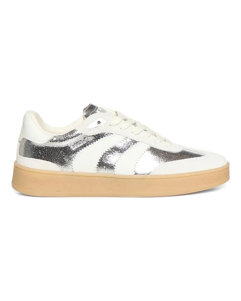 Crime Wembley metallic-effect sneakers - Weiß Weiß