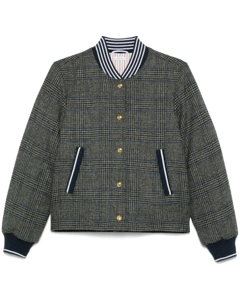 Thom Browne Tweed-Bomberjacke mit Prince of Wales-Karo - Grau Grau