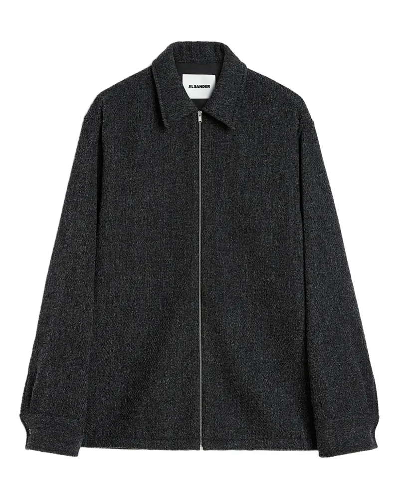 Jil Sander Jacke mit Reißverschlusskragen - Grau Grau