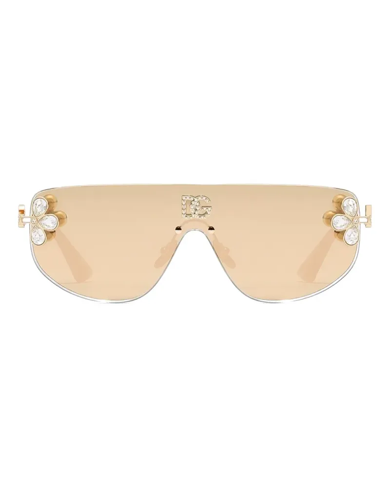 Dolce & Gabbana DG Crystals Sonnenbrille - Nude Nude