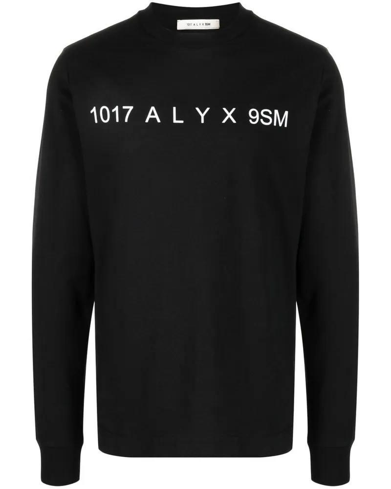 1017 ALYX 9SM T-Shirt mit Logo-Print Schwarz