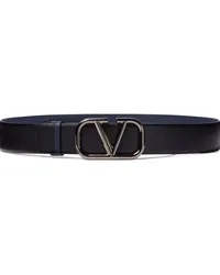 Valentino Garavani Wendbarer VLogo Signature Gürtel 40mm Schwarz