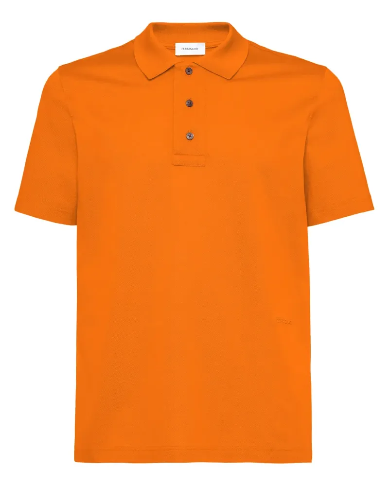 Ferragamo Klassisches Poloshirt - Orange Orange