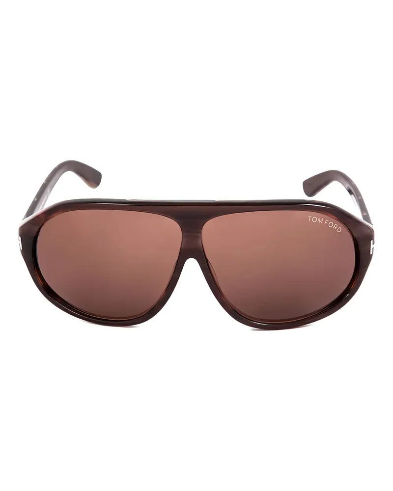 Tom Ford Sonnenbrille mit Oversized-Gestell - BROWN Brown