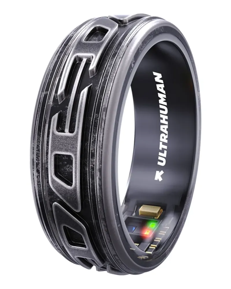 Diesel Ring mit Logo-Prägung - Grau Grau