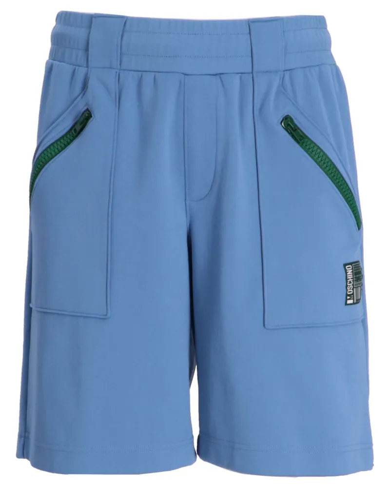Moschino Joggingshorts mit Logo-Stickerei - Blau Blau