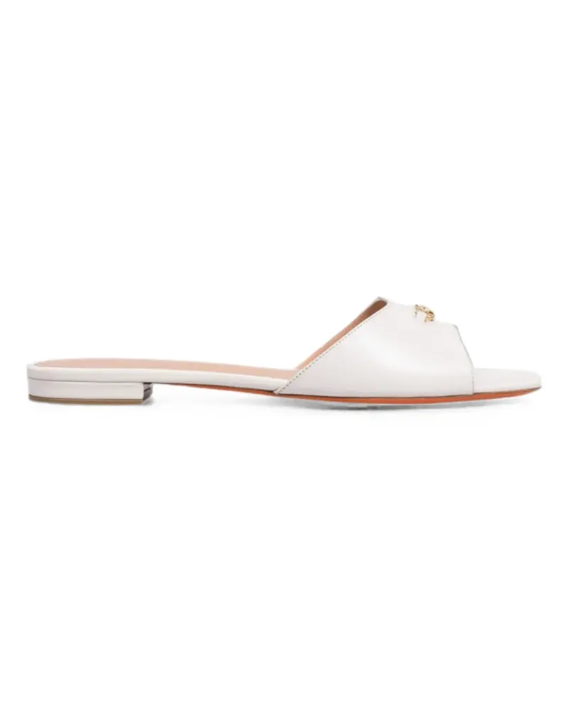 Santoni leather sandals - Weiß Weiß
