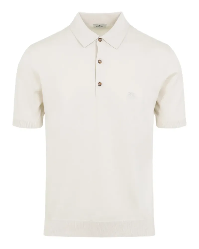 Etro buttoned short-sleeve polo shirt - Nude Nude