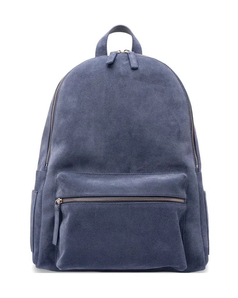 Orciani Laio suede zip backpack - Blau Blau