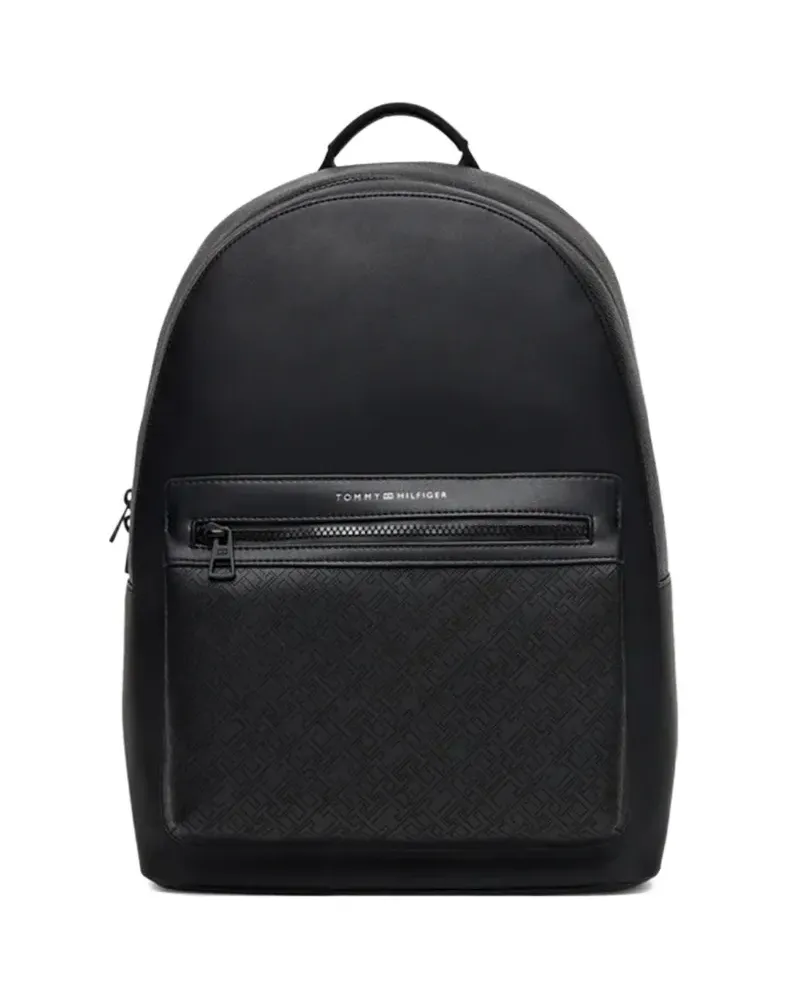 Tommy Hilfiger Rucksack mit Logo-Patch - Schwarz Schwarz