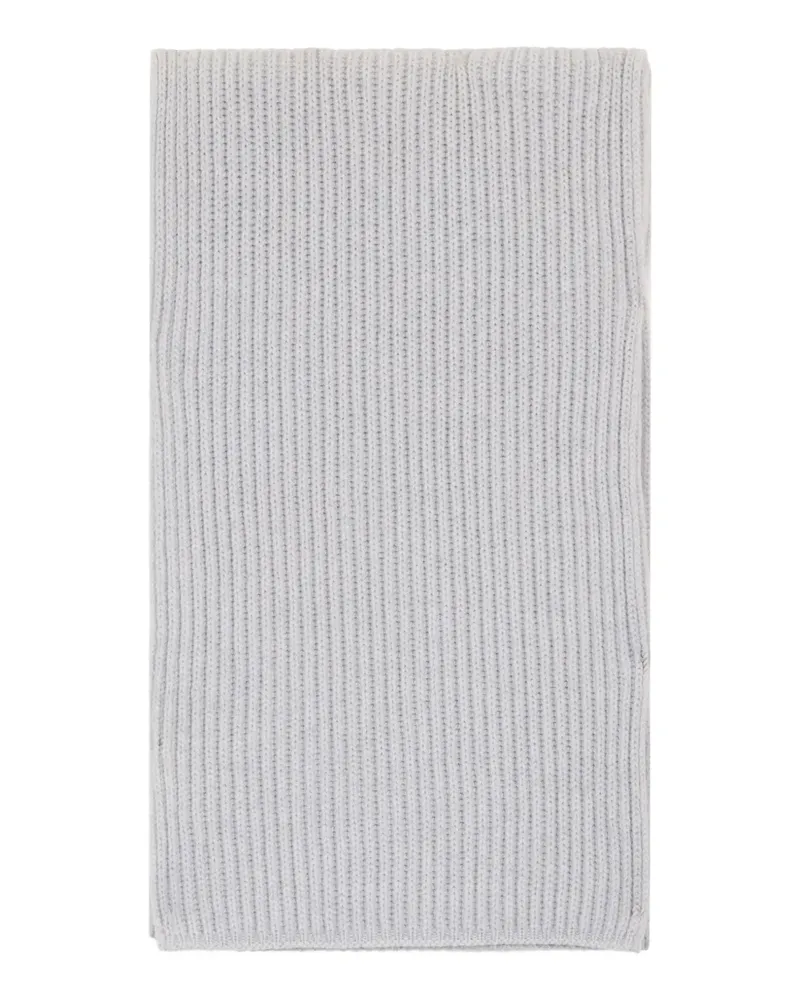 Malo ribbed scarf - Grau Grau