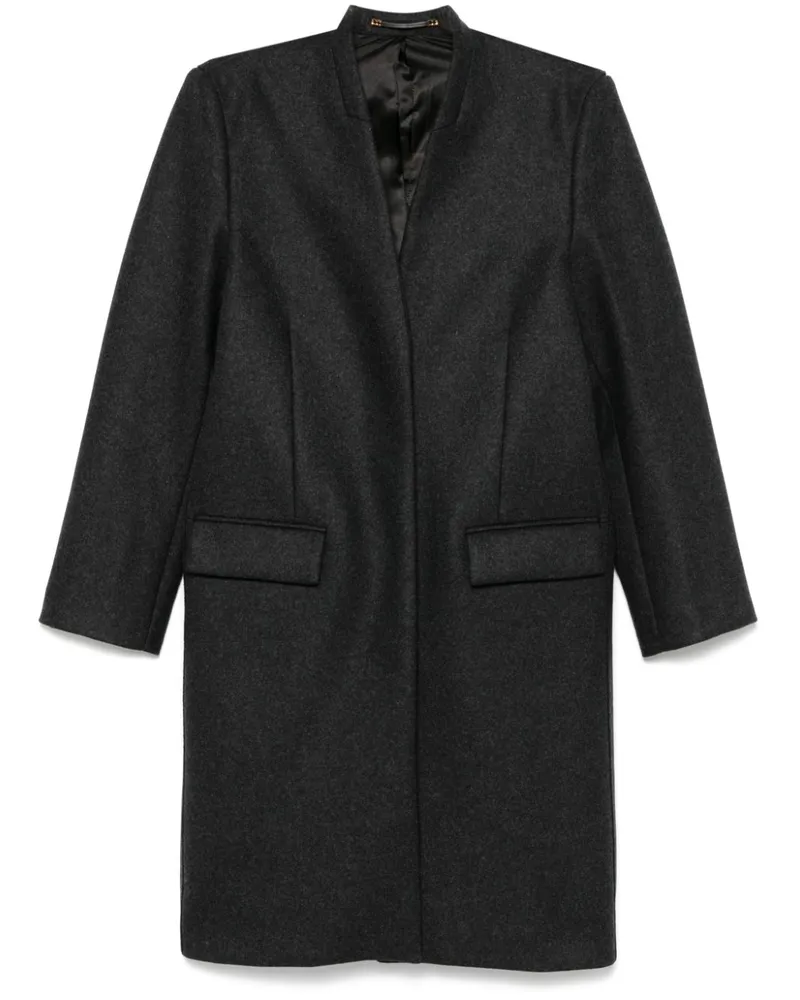 Totême Deep Mantel mit Falten - Grau Grau