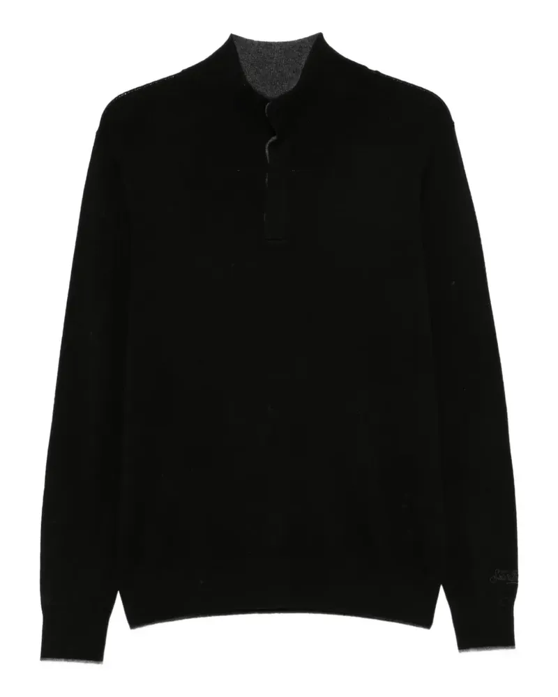 MC2 Saint Barth Marlow quarter-button sweater - Schwarz Schwarz