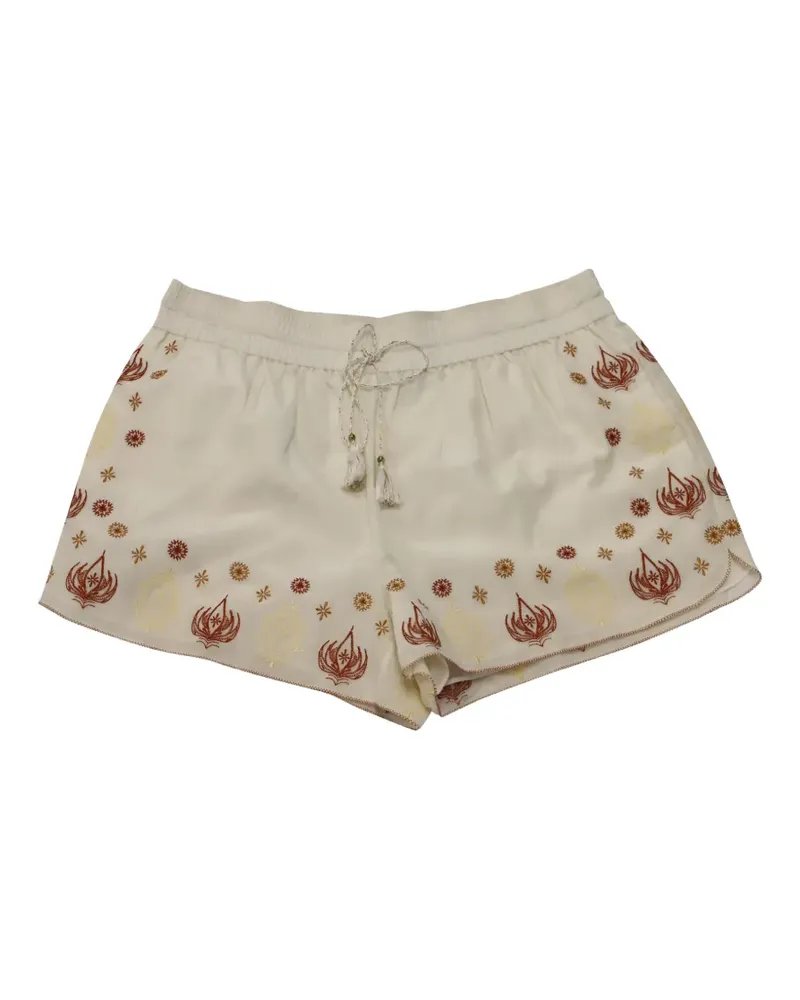 Rachel Zoe Bestickte Stephanie Shorts mit Kordelzug - Nude Nude