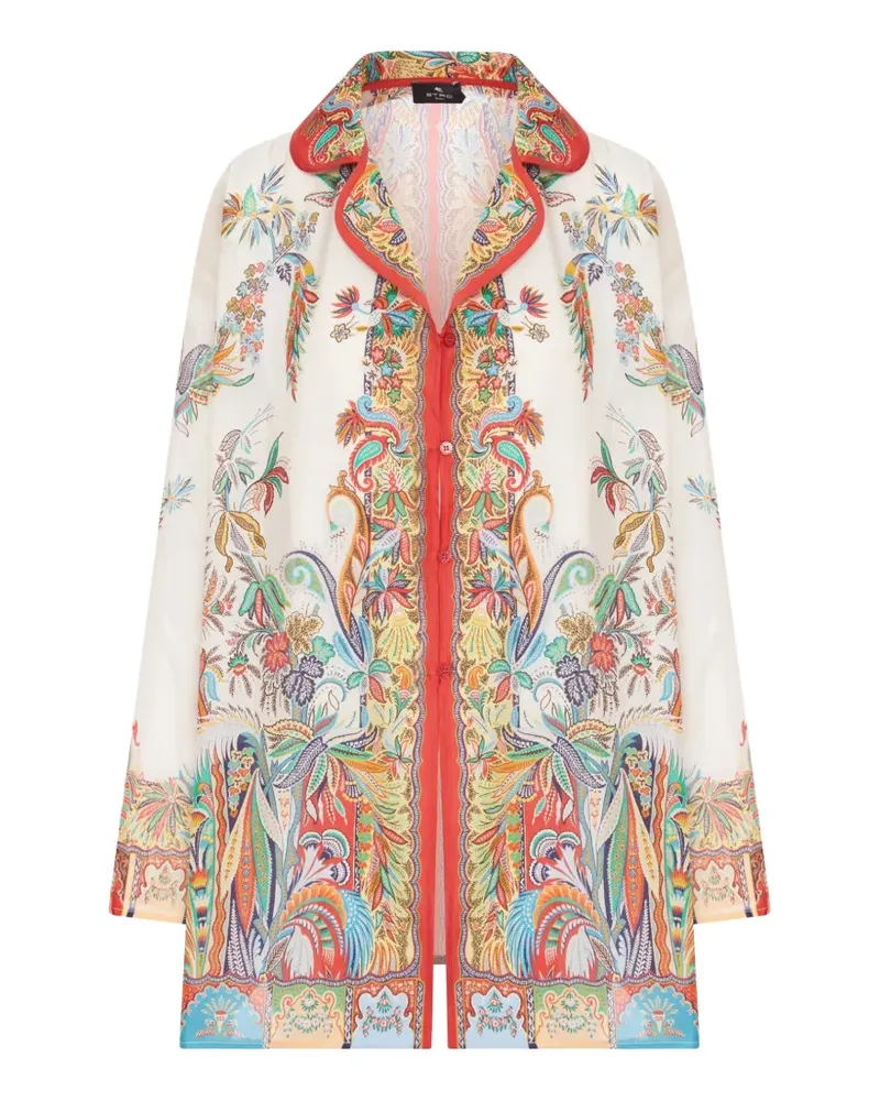 Etro Seidenhemd mit Paisley-Print - Nude Nude