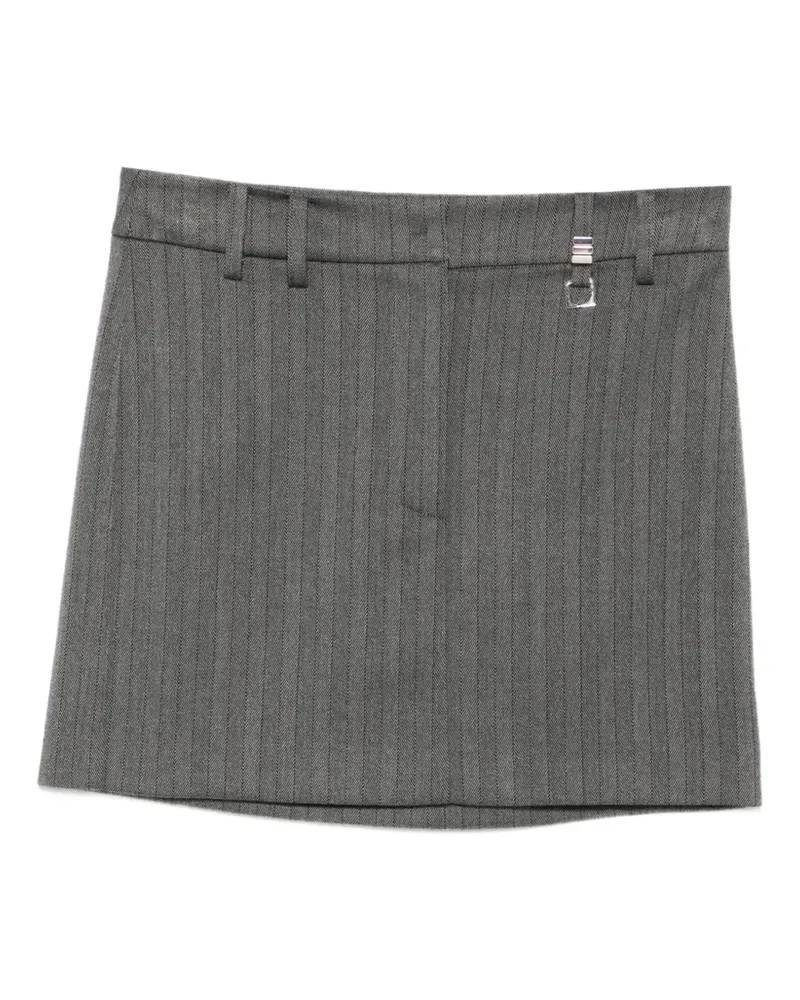 Patrizia Pepe pinstriped mini skirt - Grau Grau