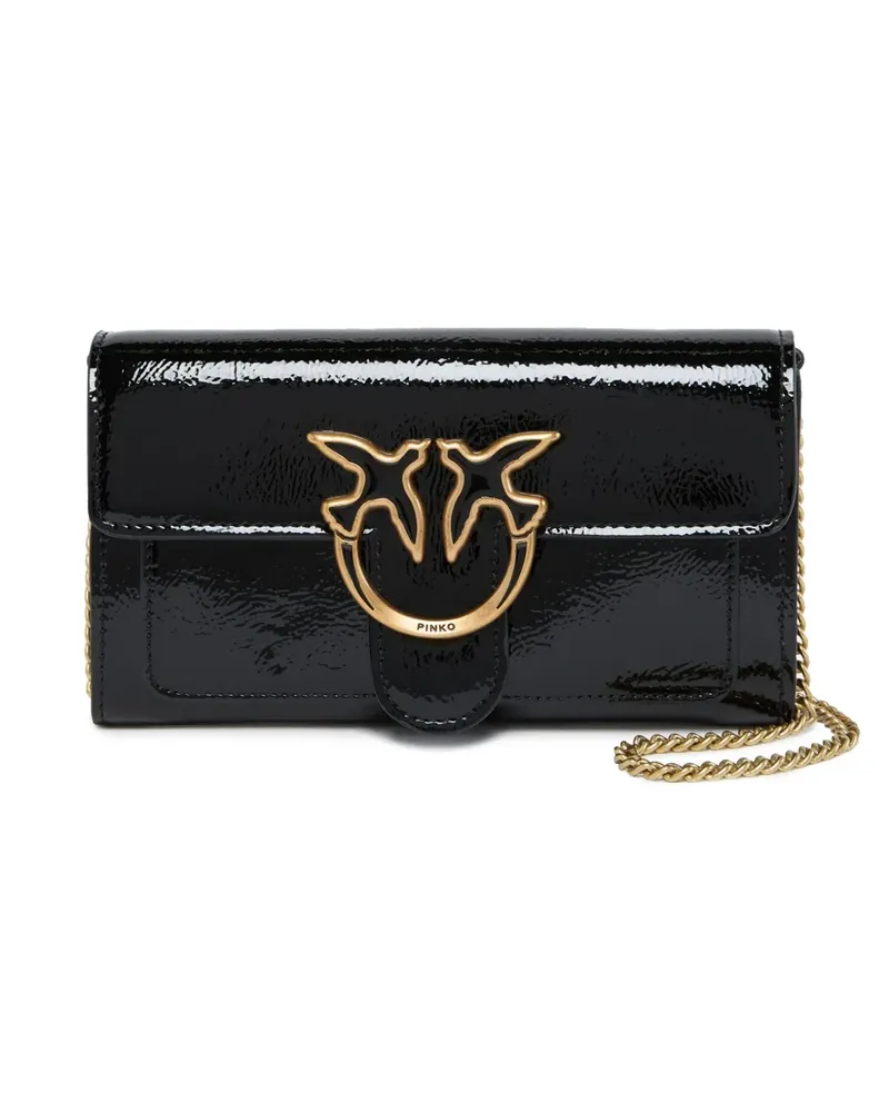 Pinko Love Birds Mini-Tasche - Schwarz Schwarz