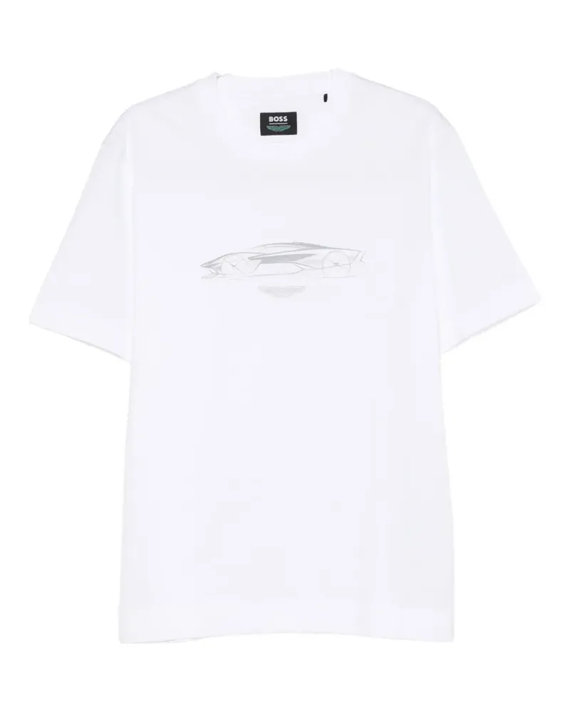 HUGO BOSS x Aston Martin C-Taut graphic-print T-shirt - Weiß Weiß