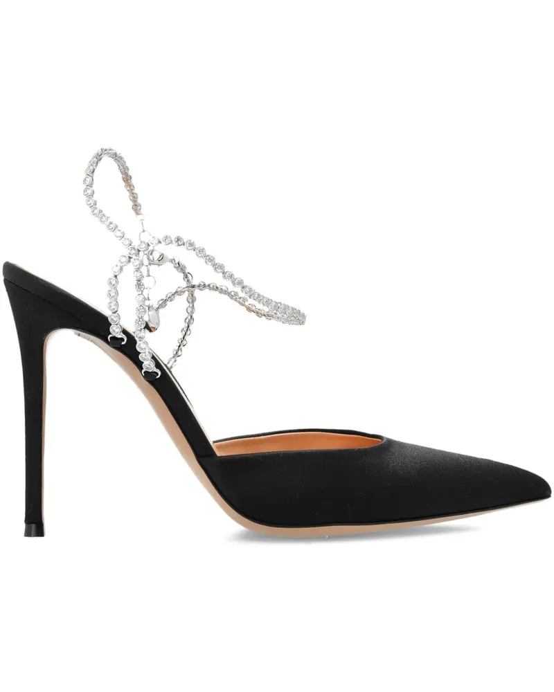 Gianvito Rossi Sandalen mit spitzer Kappe 12mm - Schwarz Schwarz