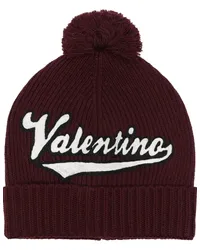 Valentino Garavani Beanie mit Logo-Stickerei Rot