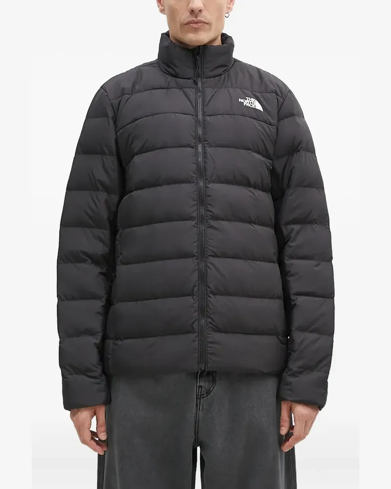 The North Face Gesteppte Jacke mit Logo - Schwarz Schwarz
