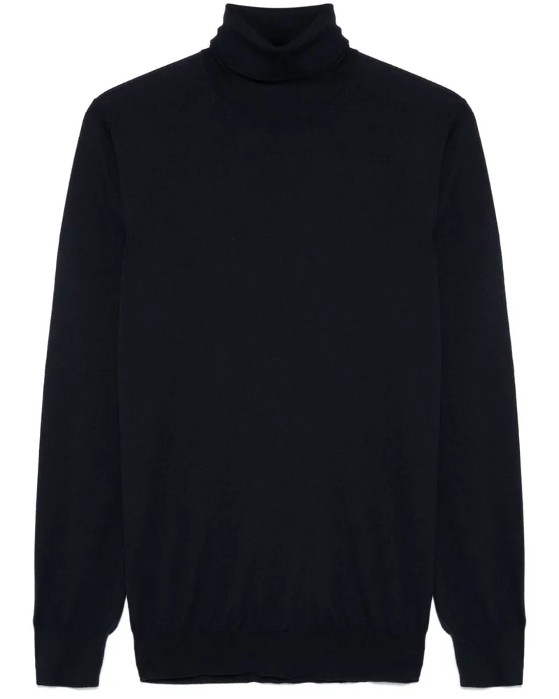 LARDINI Pullover mit Rollkragen - Blau Blau