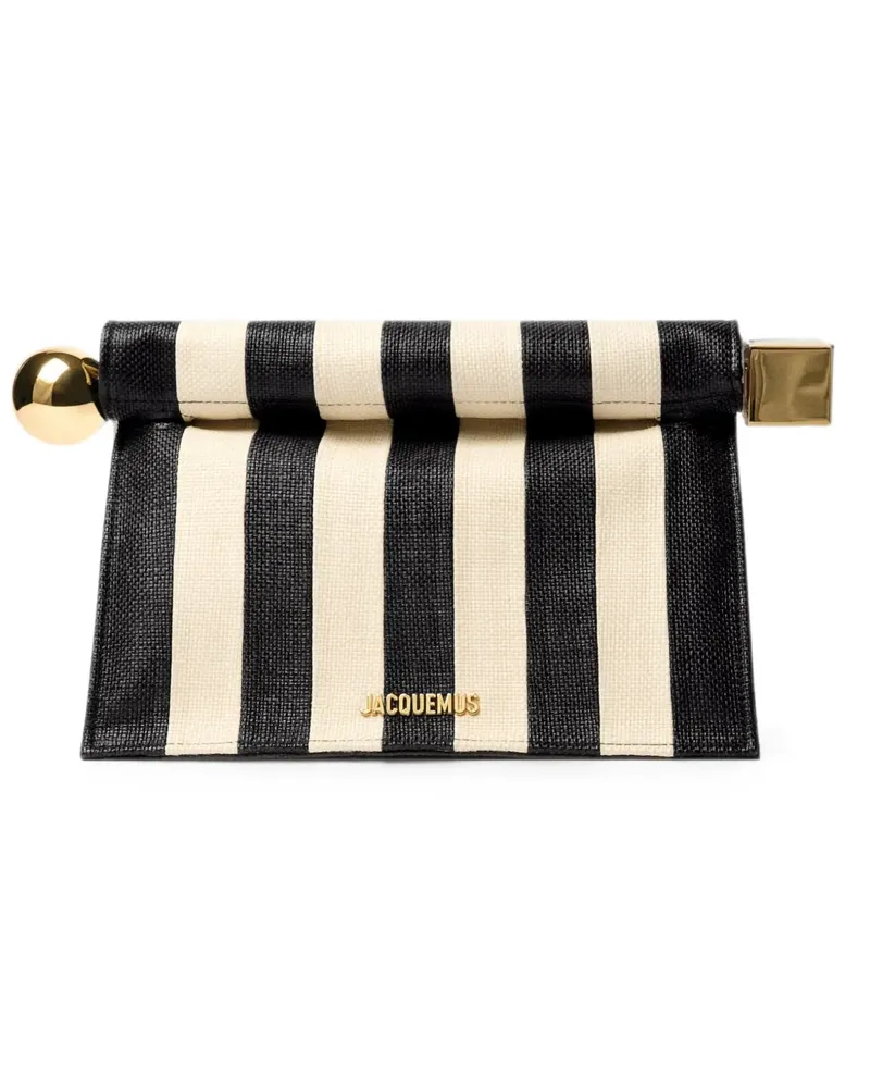 Jacquemus Rond Carré Clutch - Schwarz Schwarz