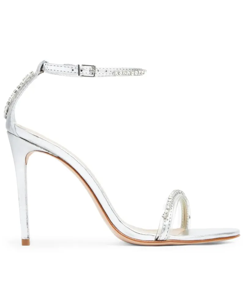 Schutz Stiletto-Sandalen mit Kristallen - Silber Silber
