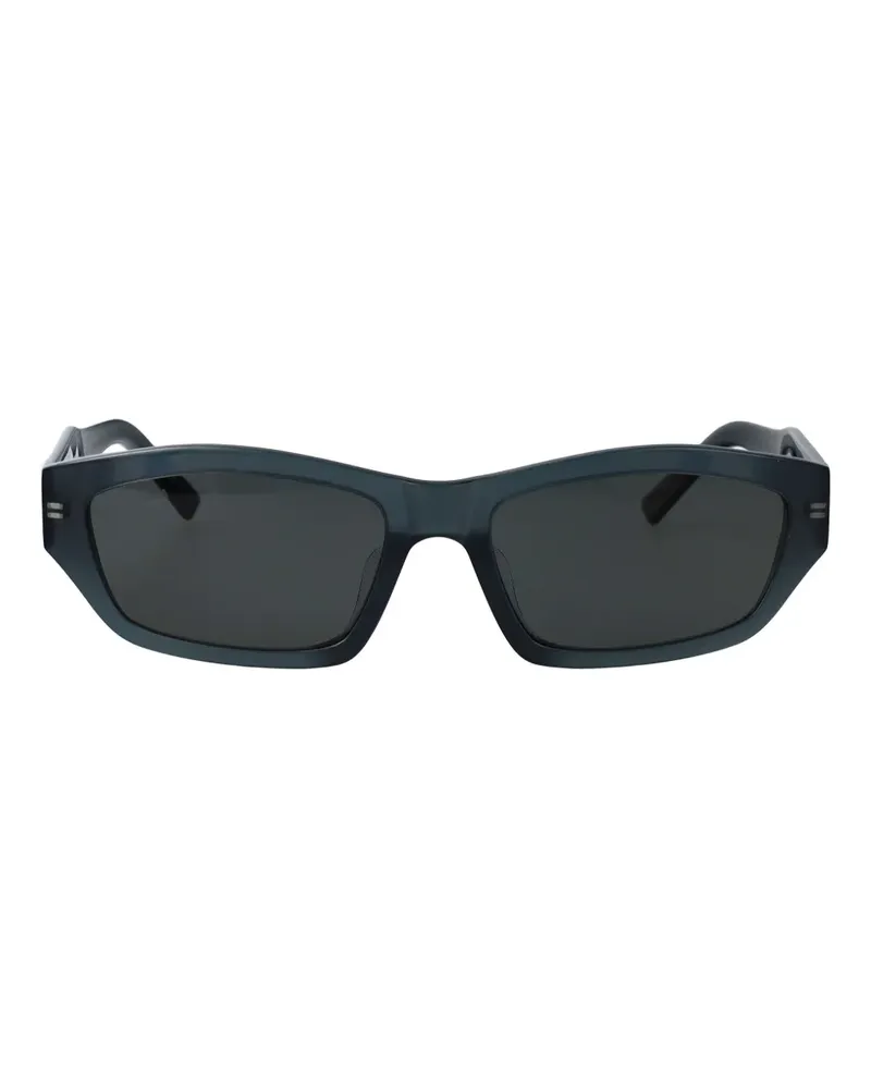 Balenciaga logo rectangle sunglasses - Grün Grün