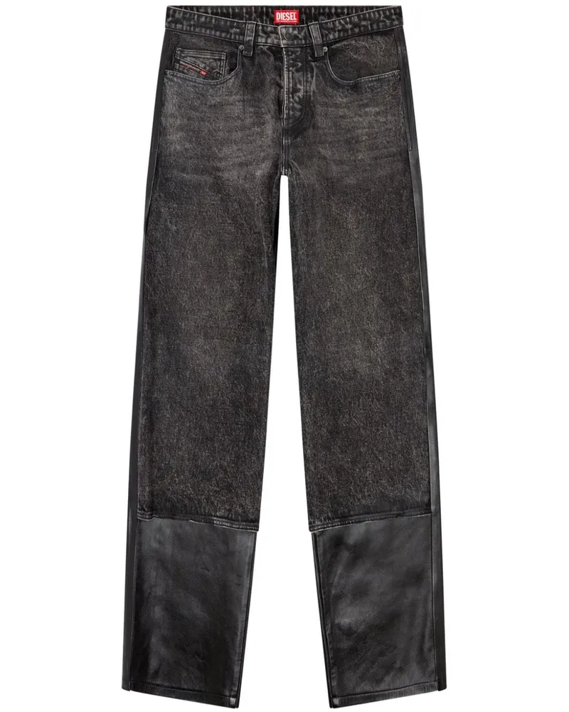 Diesel Gerade P-Bretch Jeans Schwarz