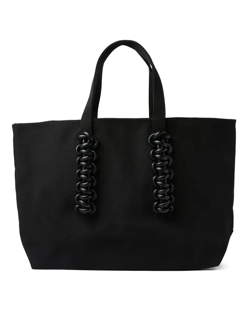 KARA Cobra Tote Bag - Schwarz Schwarz