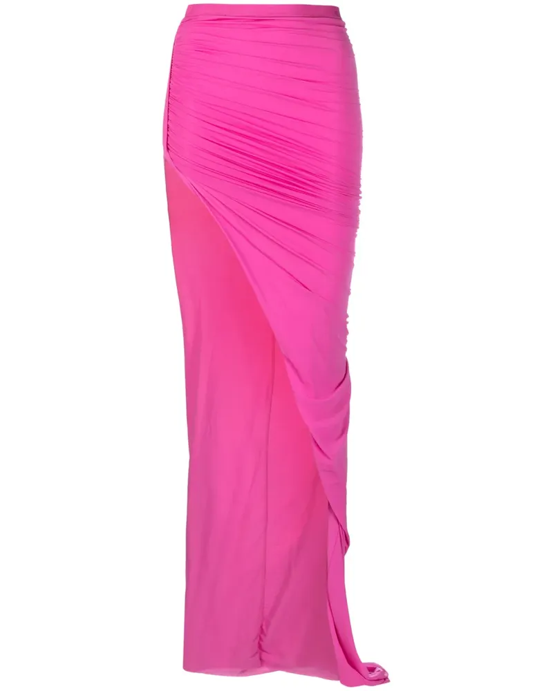 Rick Owens Asymmetrischer Maxirock - Rosa Rosa
