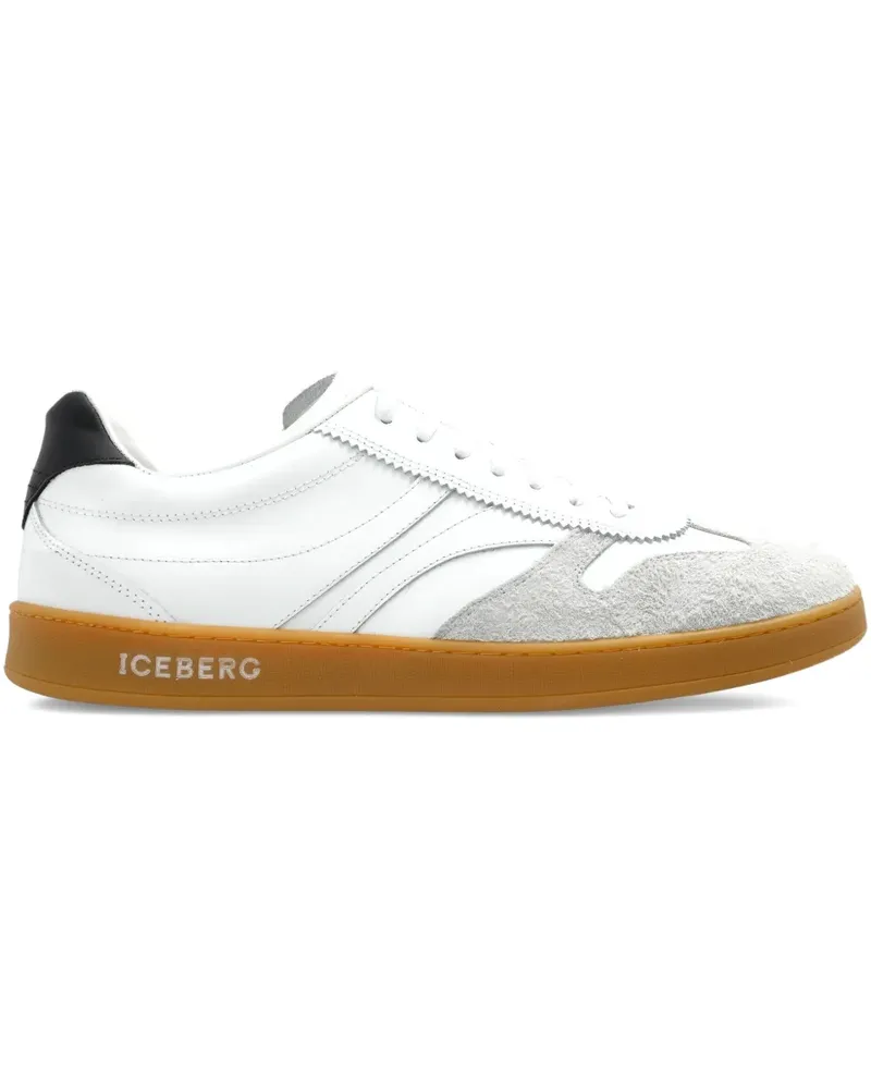 Iceberg Sneakers mit Wildledereinsätzen - Weiß Weiß
