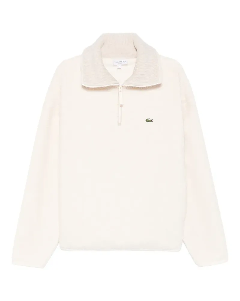 Lacoste Pullover mit Reißverschlusskragen - Nude Nude