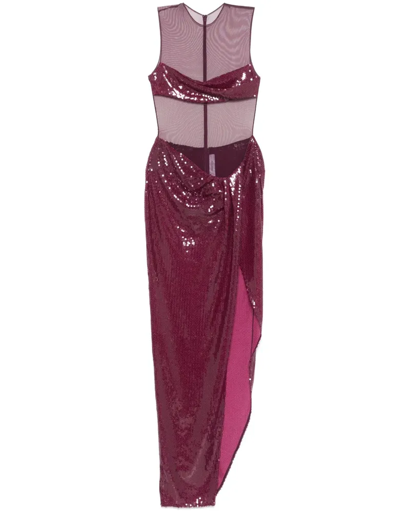 Alex Perry Maxikleid mit Pailletten - Violett Violett