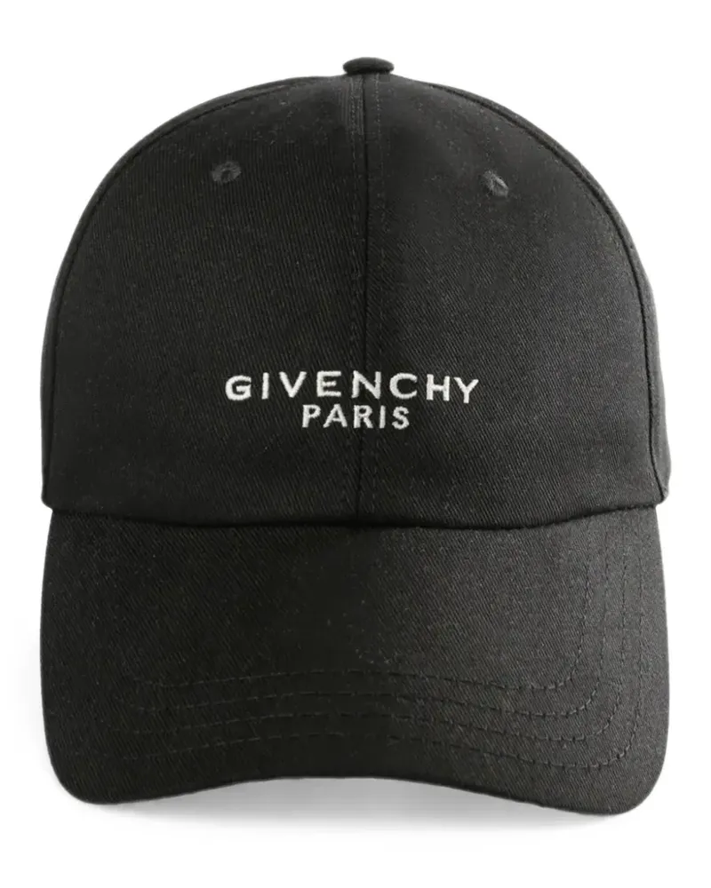 Givenchy logo-embroidered baseball cap - Schwarz Schwarz