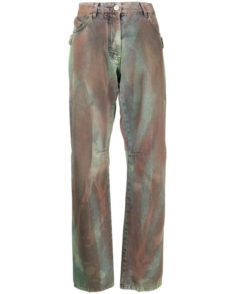 ATTICO Hose mit Camouflage-Print - Blau Blau