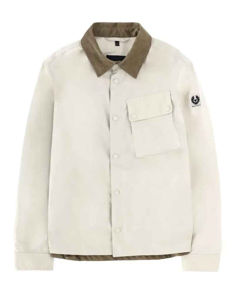 Belstaff Ground corduroy-collar cotton jacket - Nude Nude
