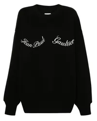 Jean Paul Gaultier Sweatshirt mit Logo-Print Blau